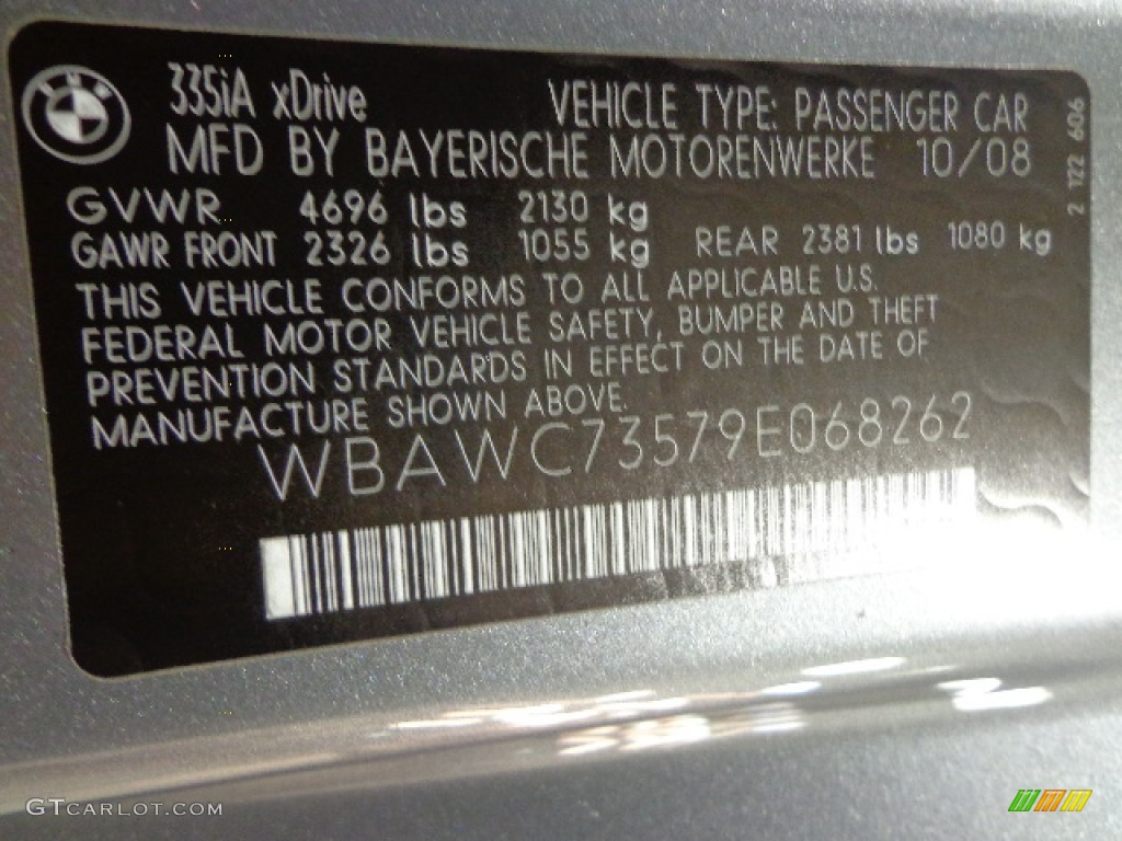 2009 3 Series 335xi Coupe - Space Grey Metallic / Black Dakota Leather photo #14