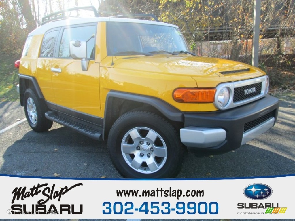 2008 FJ Cruiser 4WD - Sun Fusion Yellow / Dark Charcoal photo #1