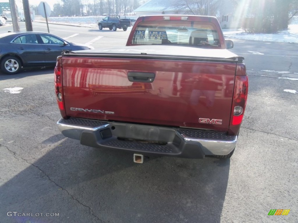 2007 Canyon SLE Extended Cab 4x4 - Sonoma Red Metallic / Dark Pewter photo #8