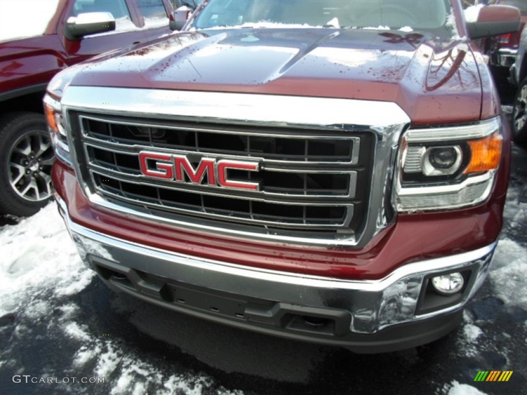 2014 Sierra 1500 SLE Double Cab 4x4 - Sonoma Red Metallic / Jet Black photo #2