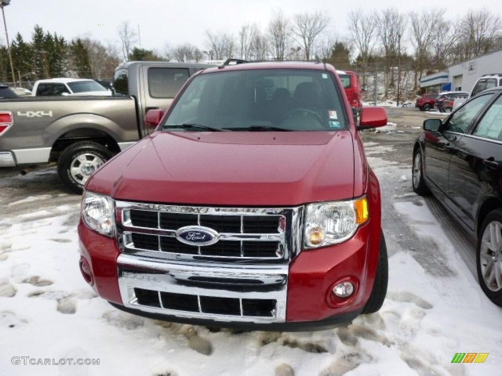 2009 Escape Limited 4WD - Sangria Red Metallic / Charcoal photo #2