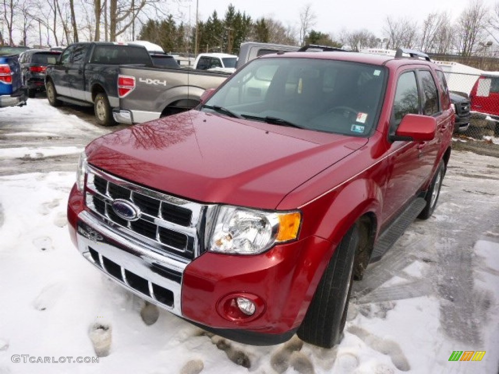 2009 Escape Limited 4WD - Sangria Red Metallic / Charcoal photo #3