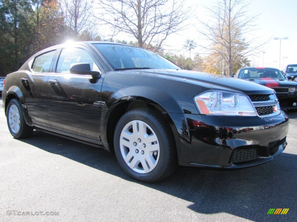 Black Clear Coat 2014 Dodge Avenger SE Exterior Photo #88378670