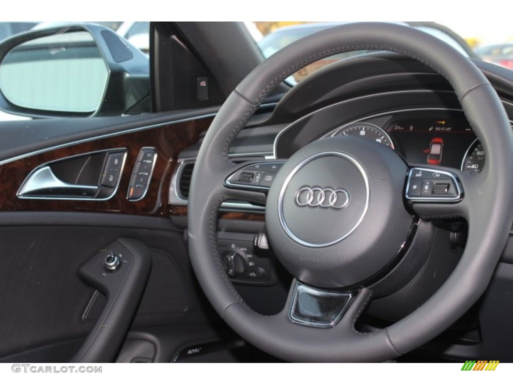 2014 A6 3.0T quattro Sedan - Daytona Grey Pearl Effect / Black photo #35