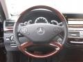 2011 Mercedes-Benz S Black Interior Steering Wheel Photo
