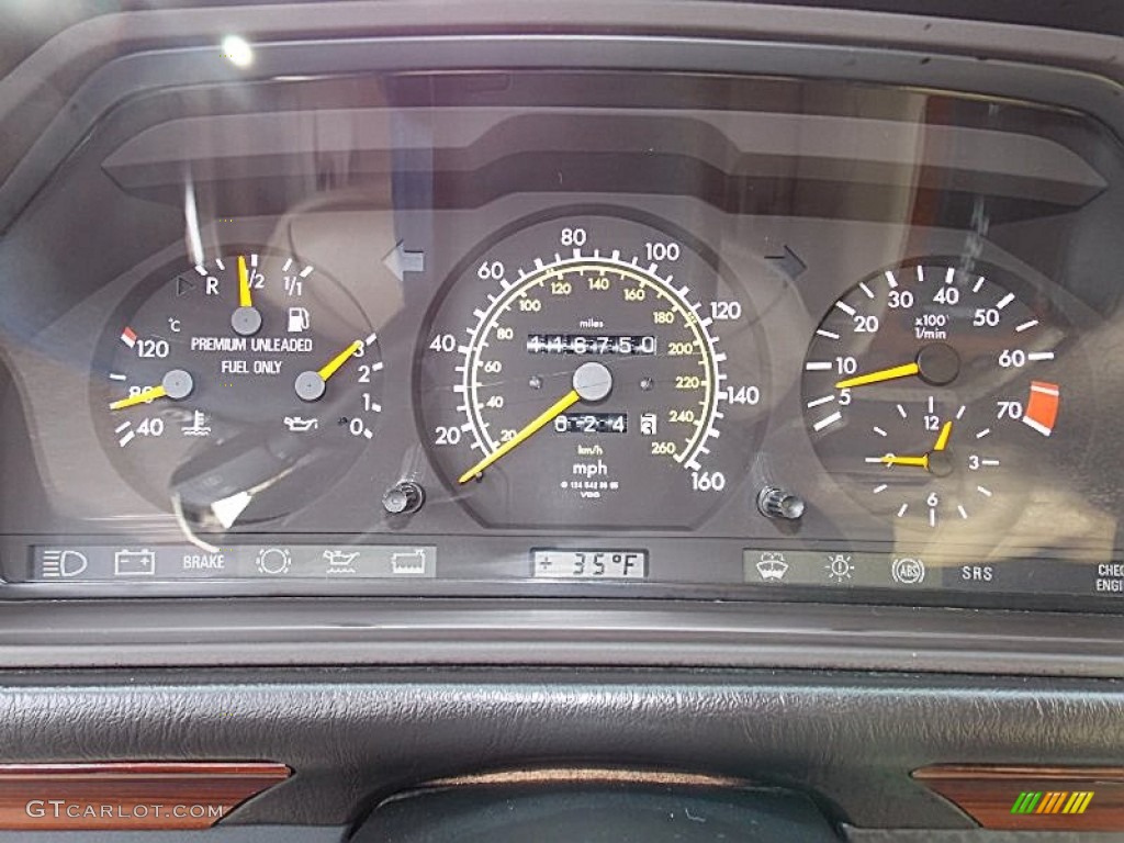 1995 Mercedes-Benz E 320 Sedan Gauges Photo #88380614