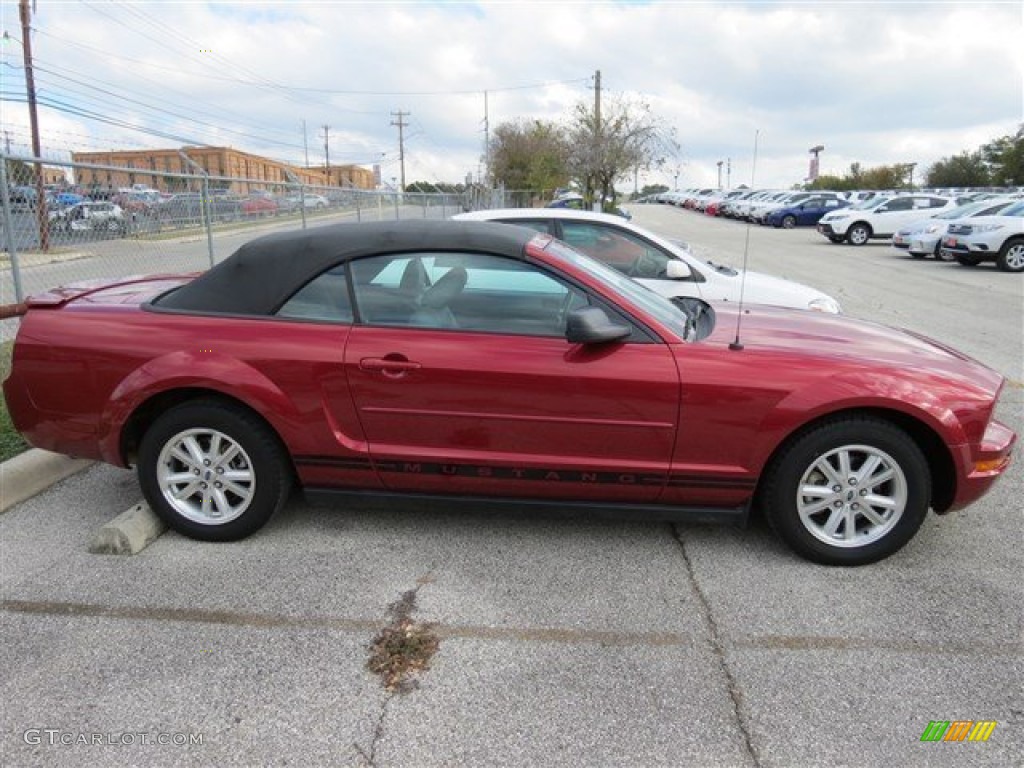 2007 Mustang V6 Premium Convertible - Torch Red / Roush Black/Grey photo #4