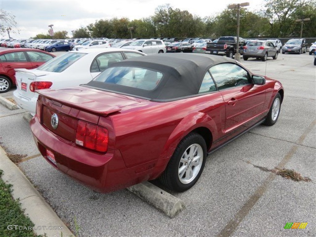 2007 Mustang V6 Premium Convertible - Torch Red / Roush Black/Grey photo #5