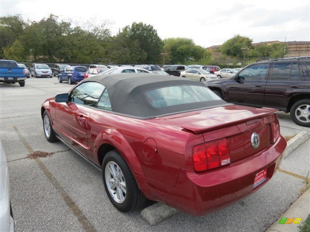 2007 Mustang V6 Premium Convertible - Torch Red / Roush Black/Grey photo #6