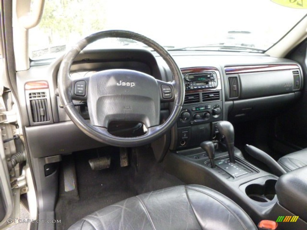 Dark Slate Gray Interior 2002 Jeep Grand Cherokee Limited 4x4 Photo #88384800