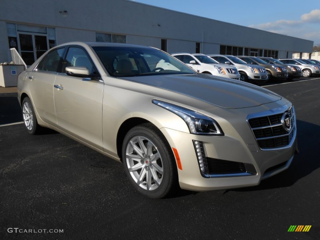 Silver Coast Metallic 2014 Cadillac CTS Luxury Sedan AWD Exterior Photo #88384976