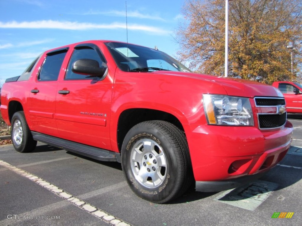 Victory Red 2009 Chevrolet Avalanche LS Exterior Photo #88385745