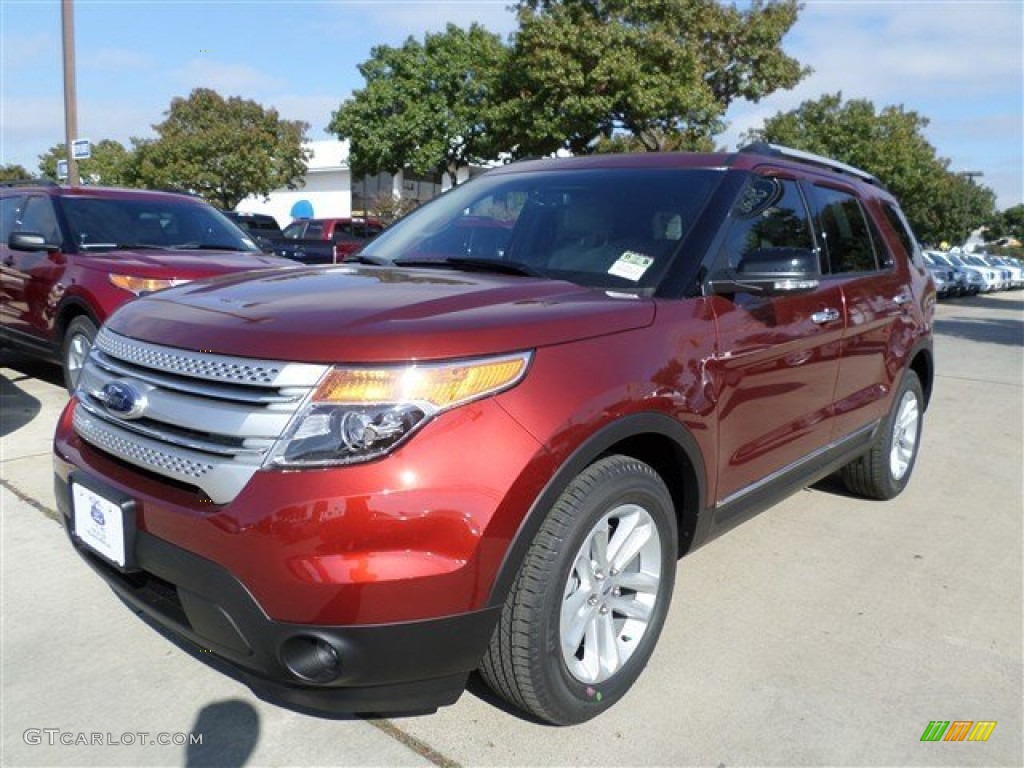 2014 Explorer XLT - Sunset / Medium Light Stone photo #1