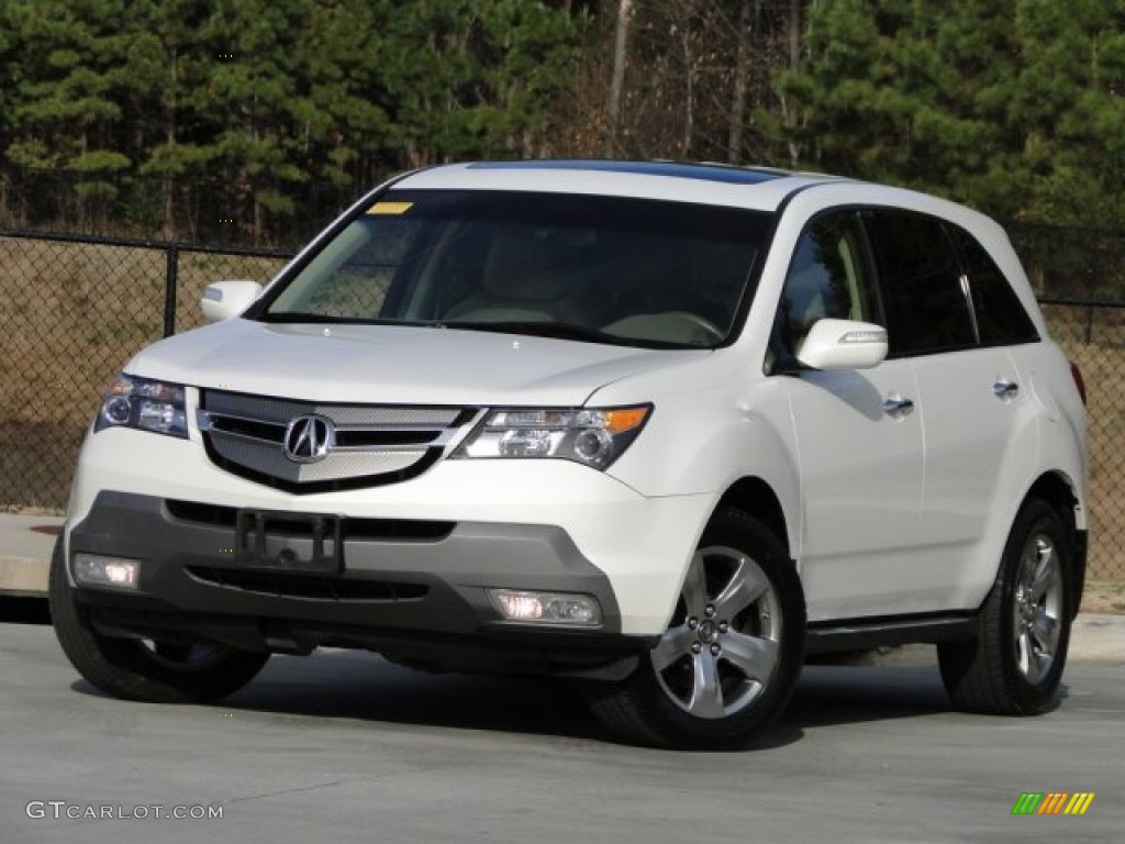 2007 MDX Sport - Aspen White Pearl / Taupe photo #1