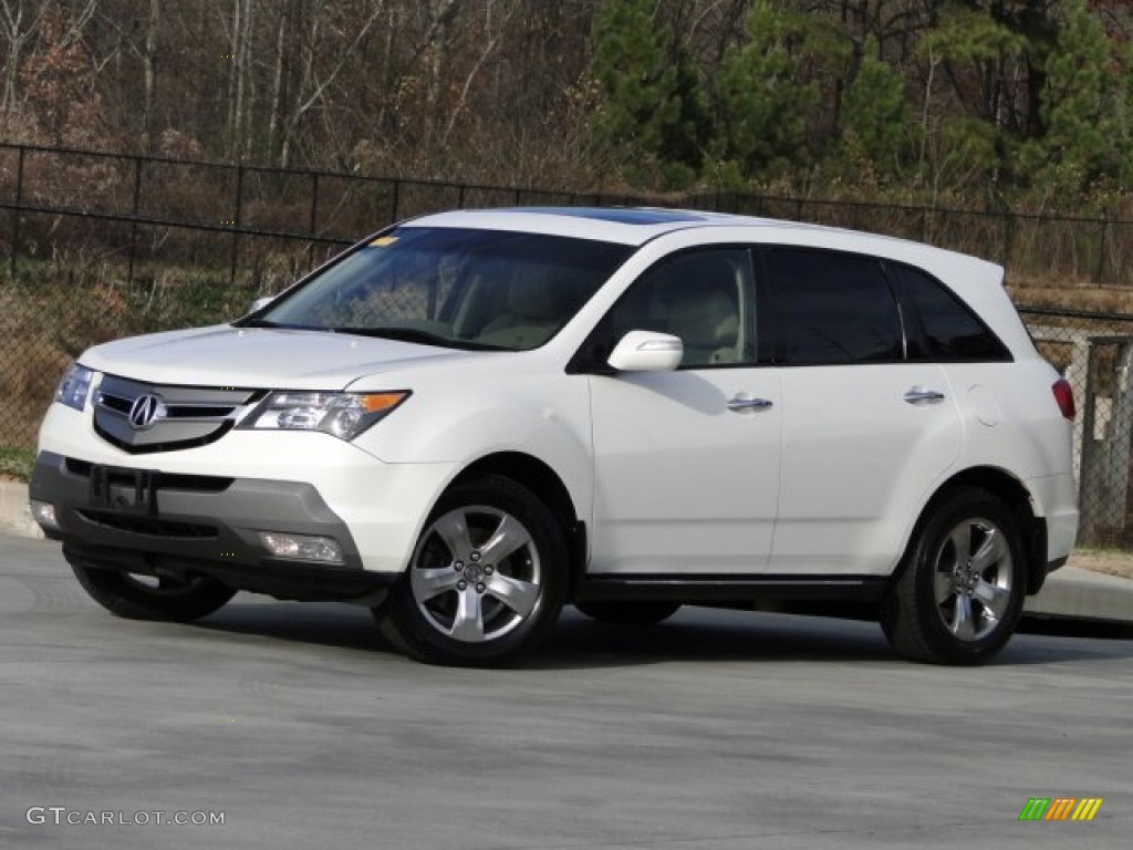 2007 MDX Sport - Aspen White Pearl / Taupe photo #3