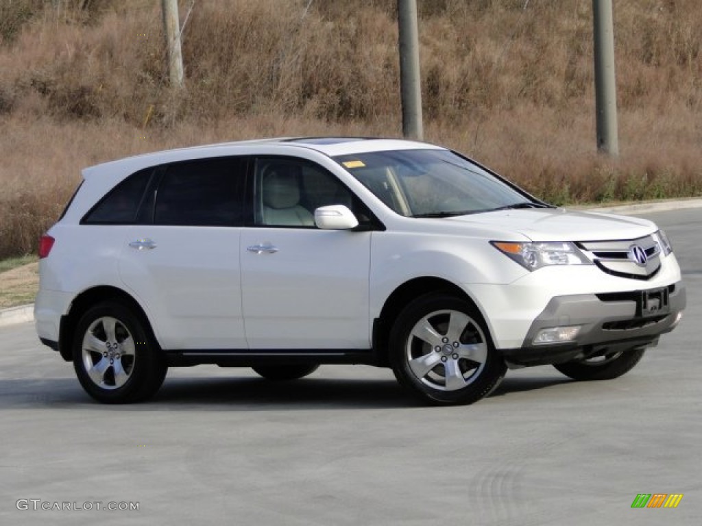 2007 MDX Sport - Aspen White Pearl / Taupe photo #5