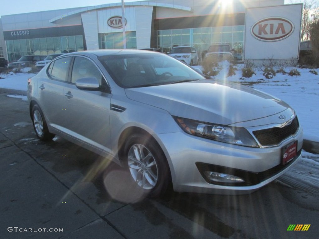 2012 Optima LX - Bright Silver / Gray photo #1