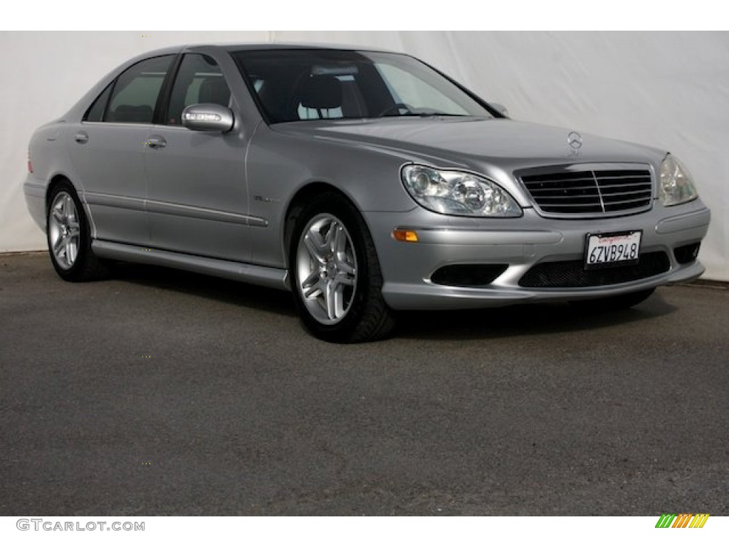 2004 S 55 AMG Sedan - Brilliant Silver Metallic / Black photo #1