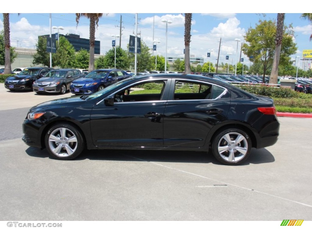 2014 ILX 2.0L Premium - Crystal Black Pearl / Parchment photo #4