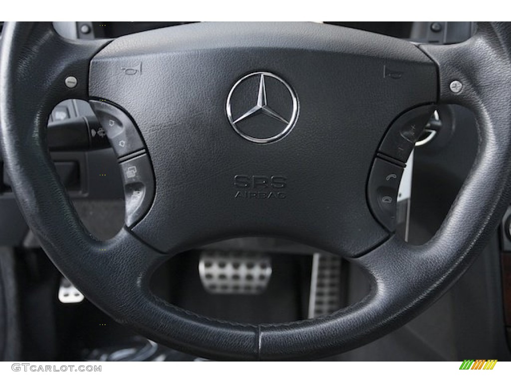 2004 S 55 AMG Sedan - Brilliant Silver Metallic / Black photo #6