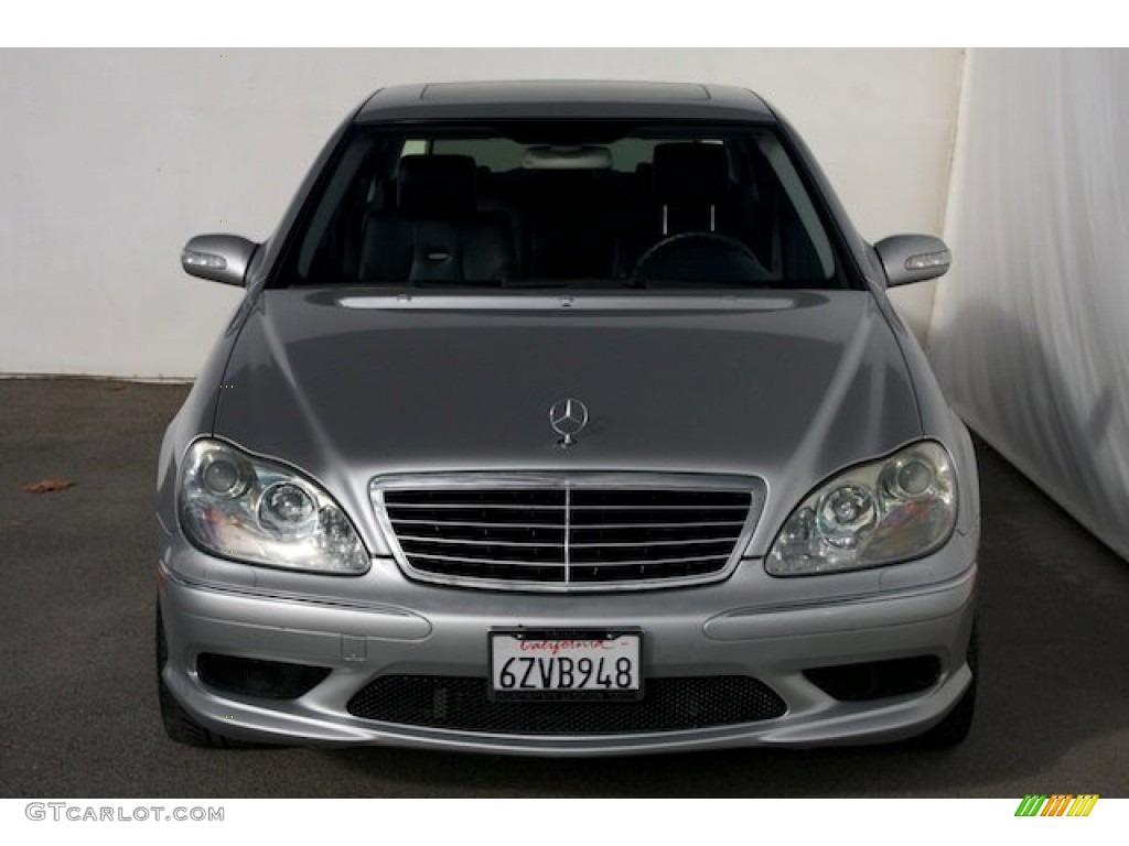 2004 S 55 AMG Sedan - Brilliant Silver Metallic / Black photo #8