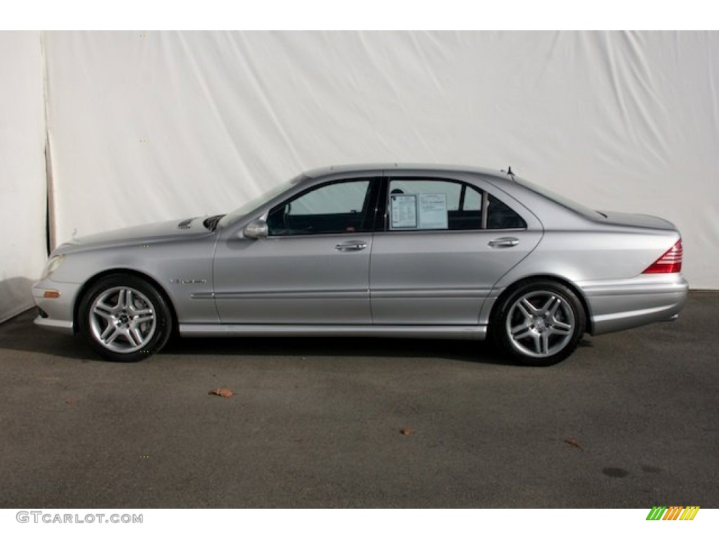 2004 S 55 AMG Sedan - Brilliant Silver Metallic / Black photo #9