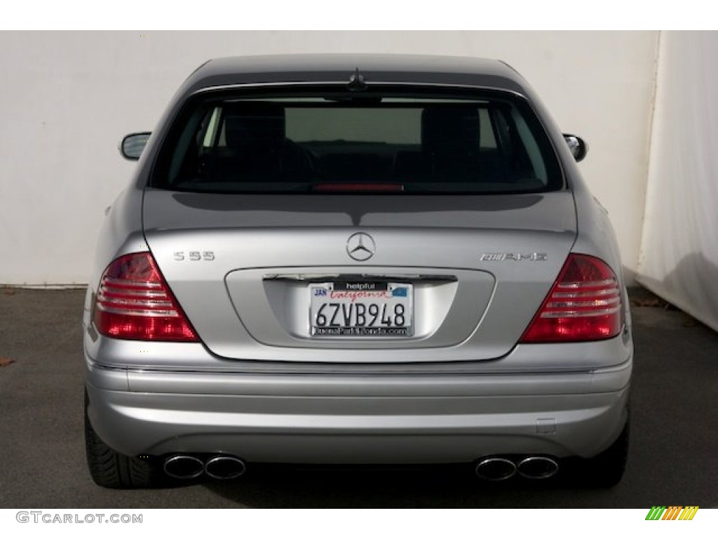 2004 S 55 AMG Sedan - Brilliant Silver Metallic / Black photo #10