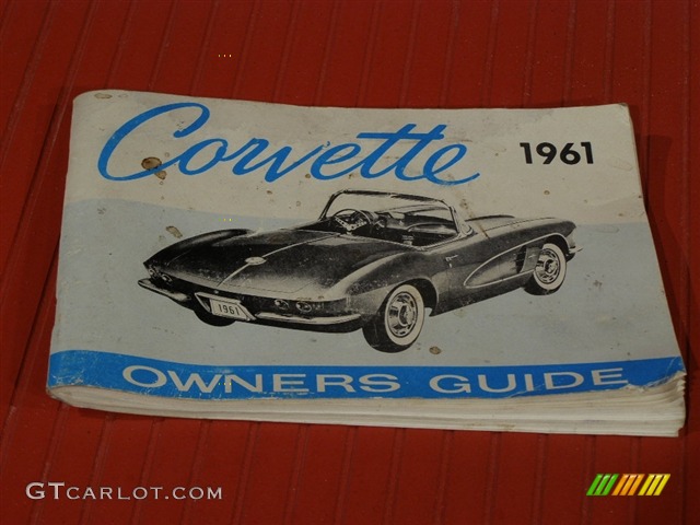 1961 Corvette Convertible - Roman Red / Red photo #16