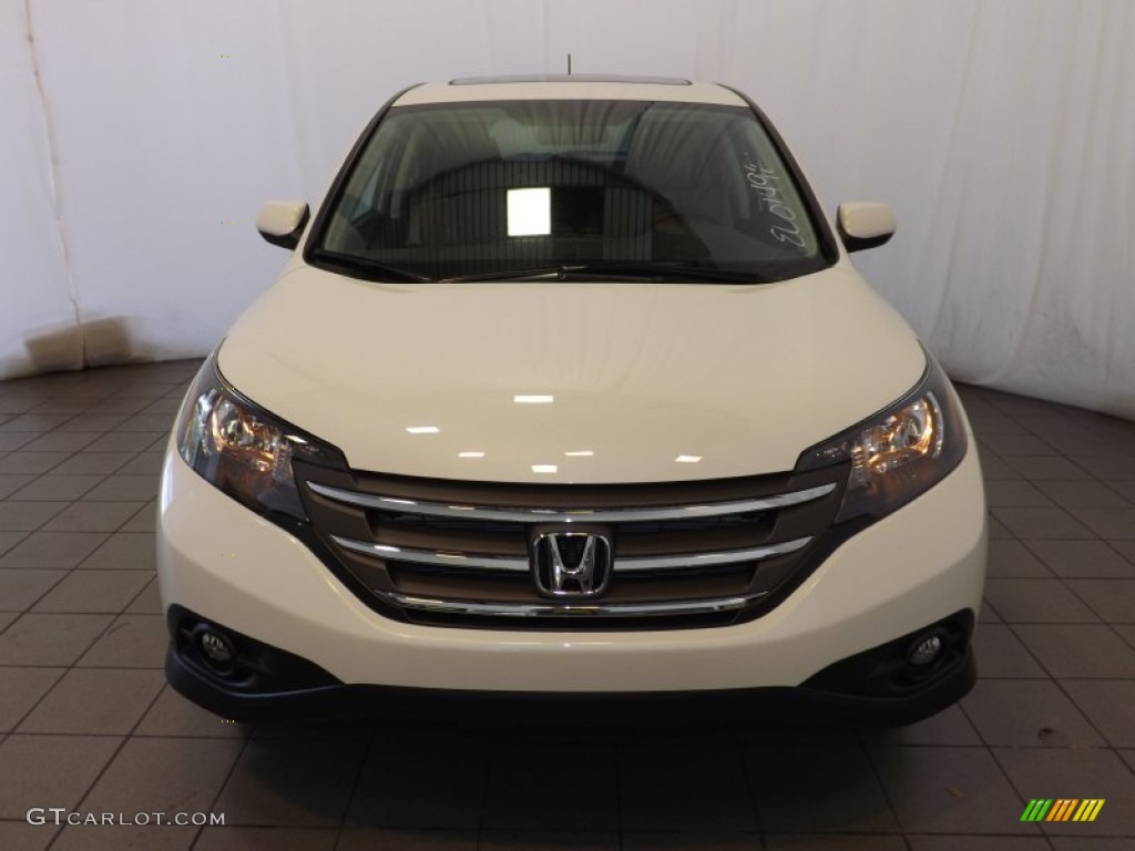2014 CR-V EX - White Diamond Pearl / Beige photo #2