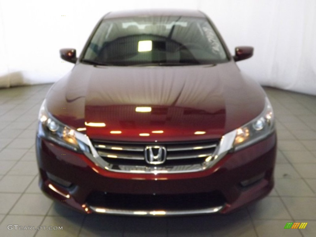 2014 Accord Sport Sedan - Basque Red Pearl II / Black photo #2