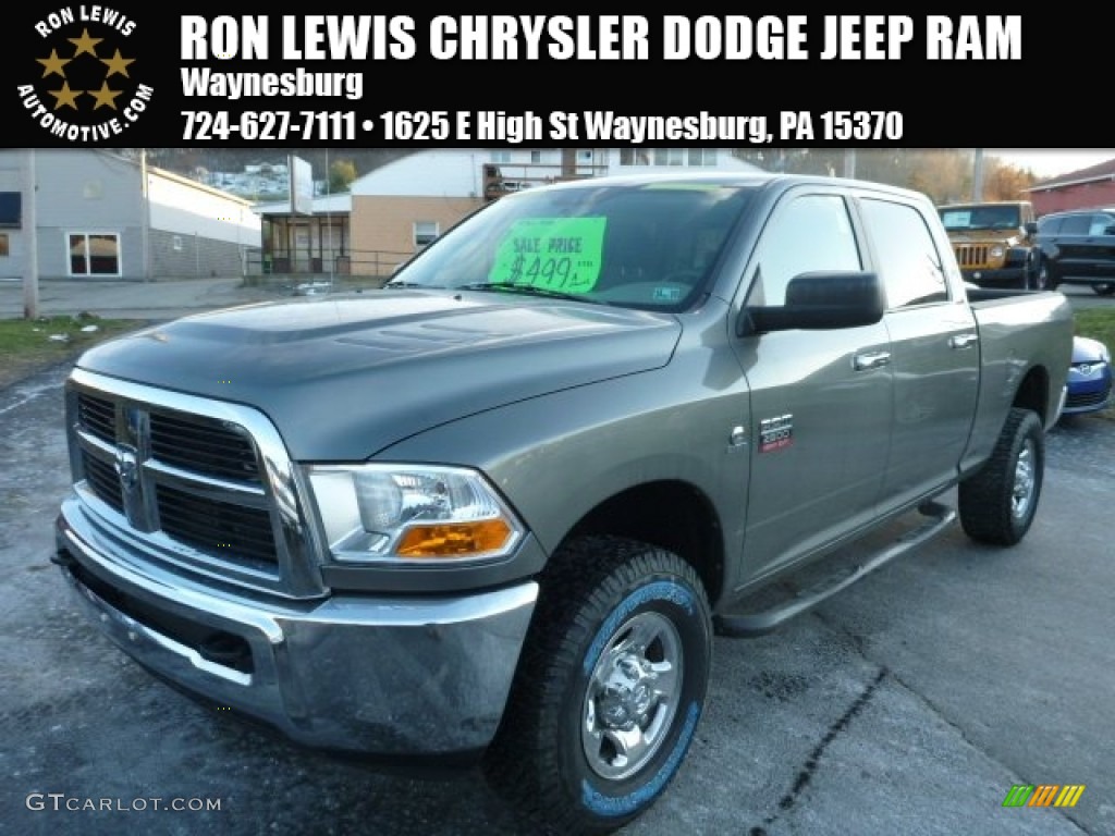 2010 Ram 2500 SLT Crew Cab 4x4 - Mineral Gray Metallic / Dark Slate/Medium Graystone photo #1