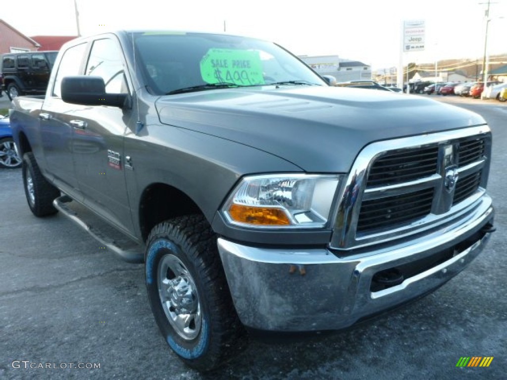 2010 Ram 2500 SLT Crew Cab 4x4 - Mineral Gray Metallic / Dark Slate/Medium Graystone photo #8