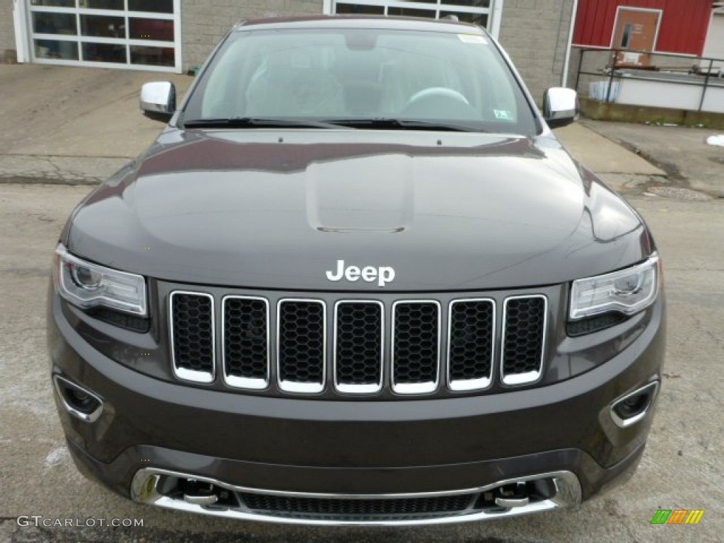 2014 Grand Cherokee Overland 4x4 - Granite Crystal Metallic / Overland Nepal Jeep Brown Light Frost photo #9