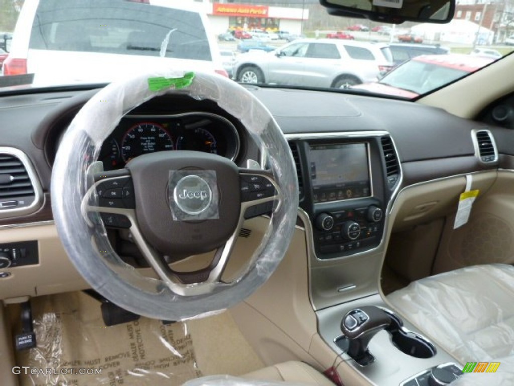 2014 Grand Cherokee Overland 4x4 - Granite Crystal Metallic / Overland Nepal Jeep Brown Light Frost photo #13