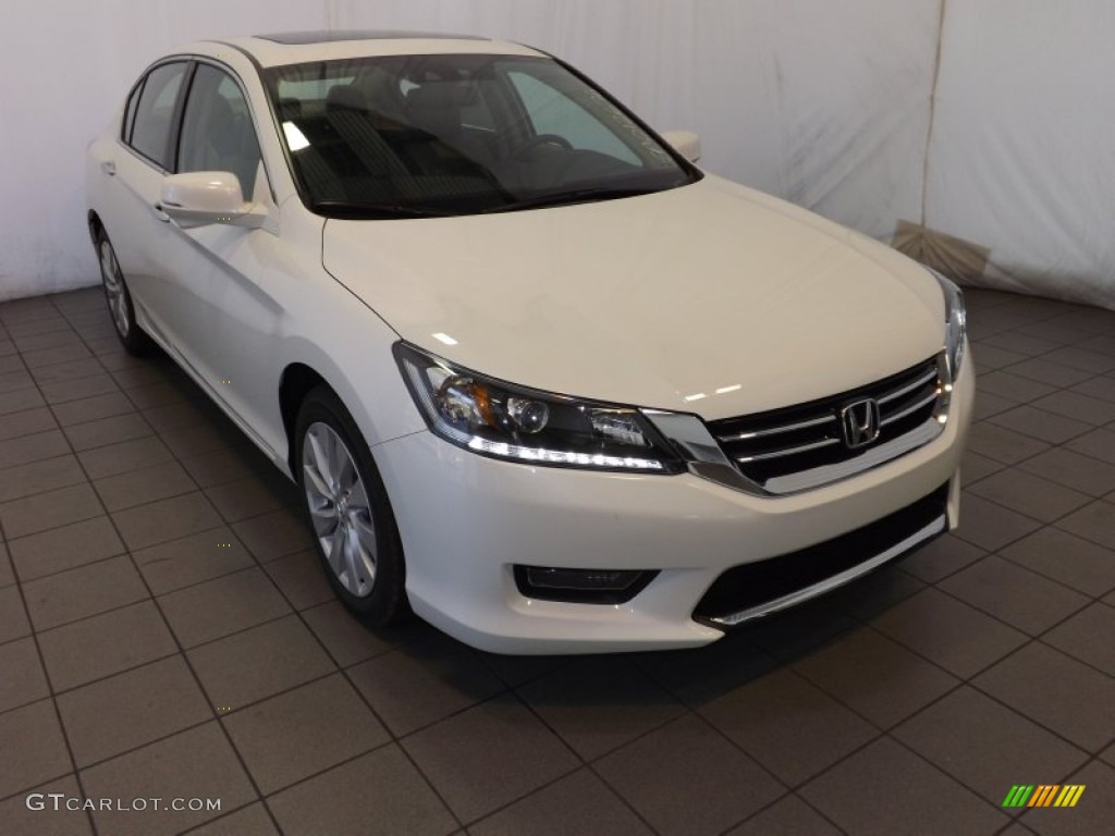 2014 Accord EX-L V6 Sedan - White Orchid Pearl / Ivory photo #1