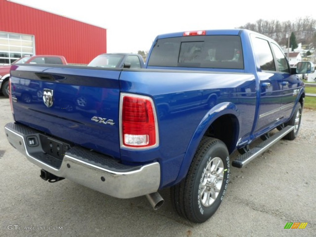 2014 2500 Laramie Crew Cab 4x4 - True Blue Pearl Coat / Black photo #5