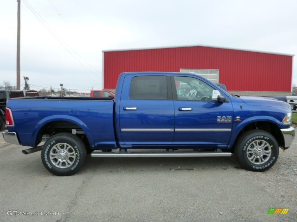 2014 2500 Laramie Crew Cab 4x4 - True Blue Pearl Coat / Black photo #6
