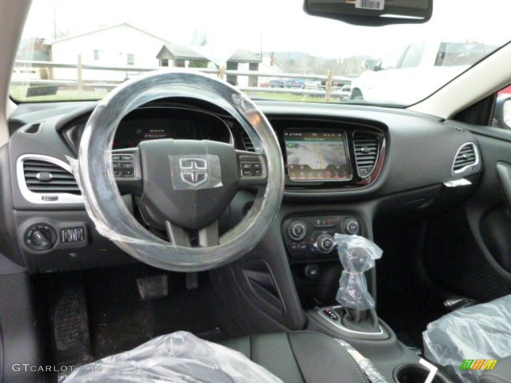 2014 Dodge Dart Limited Black Dashboard Photo #88400355