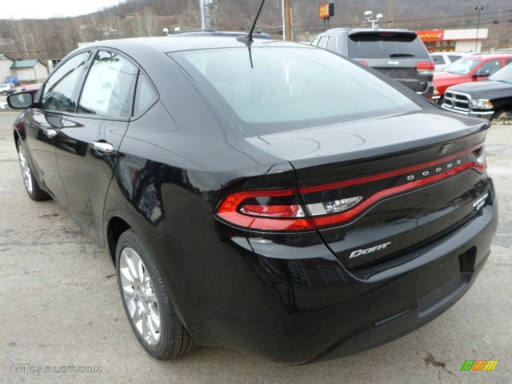 Pitch Black 2014 Dodge Dart Limited Exterior Photo #88400589