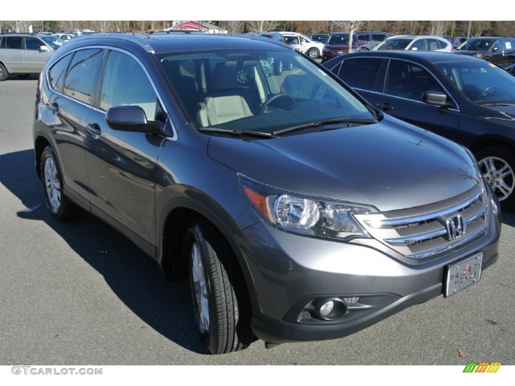 2012 CR-V EX-L - Polished Metal Metallic / Gray photo #2