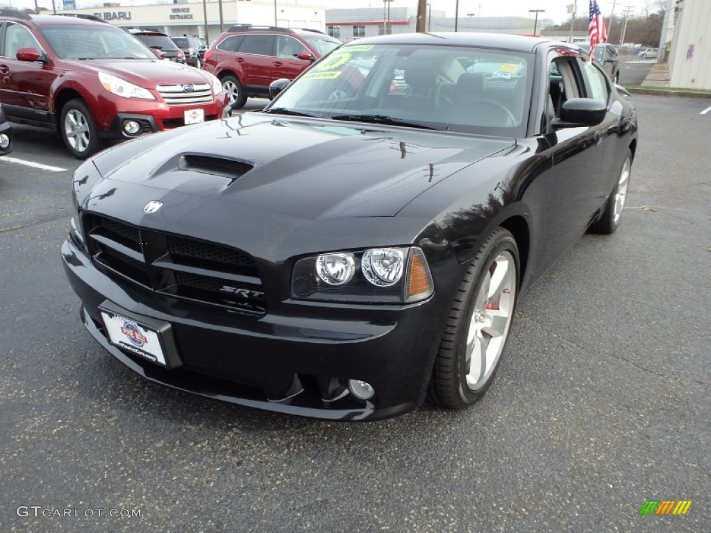 2010 Charger SRT8 - Brilliant Black Crystal Pearl / Dark Slate Gray photo #1