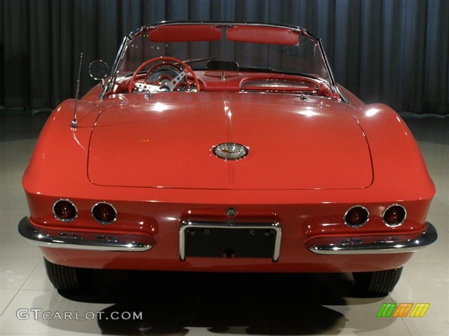 1961 Corvette Convertible - Roman Red / Red photo #18