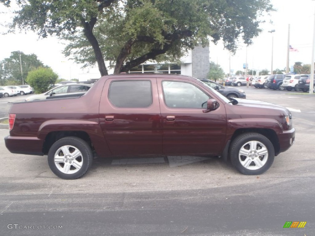Dark Cherry Pearl 2009 Honda Ridgeline RTL Exterior Photo #88408131