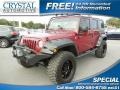 Deep Cherry Red 2011 Jeep Wrangler Unlimited Sport 4x4