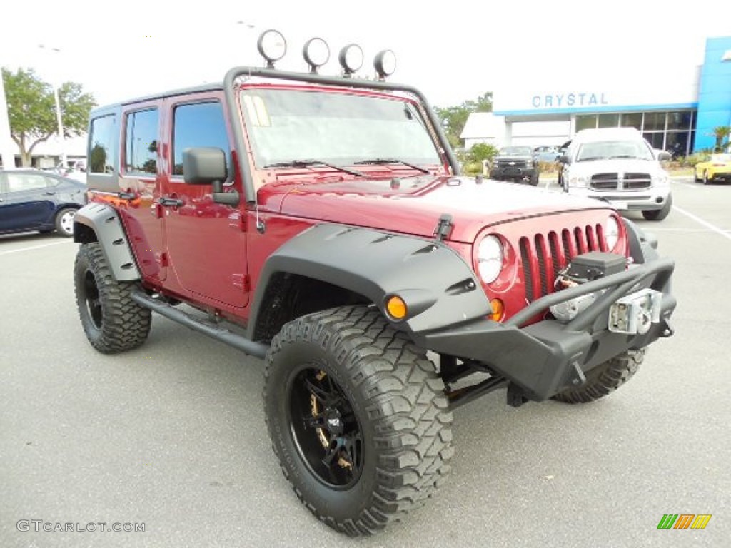 2011 Wrangler Unlimited Sport 4x4 - Deep Cherry Red / Black photo #11