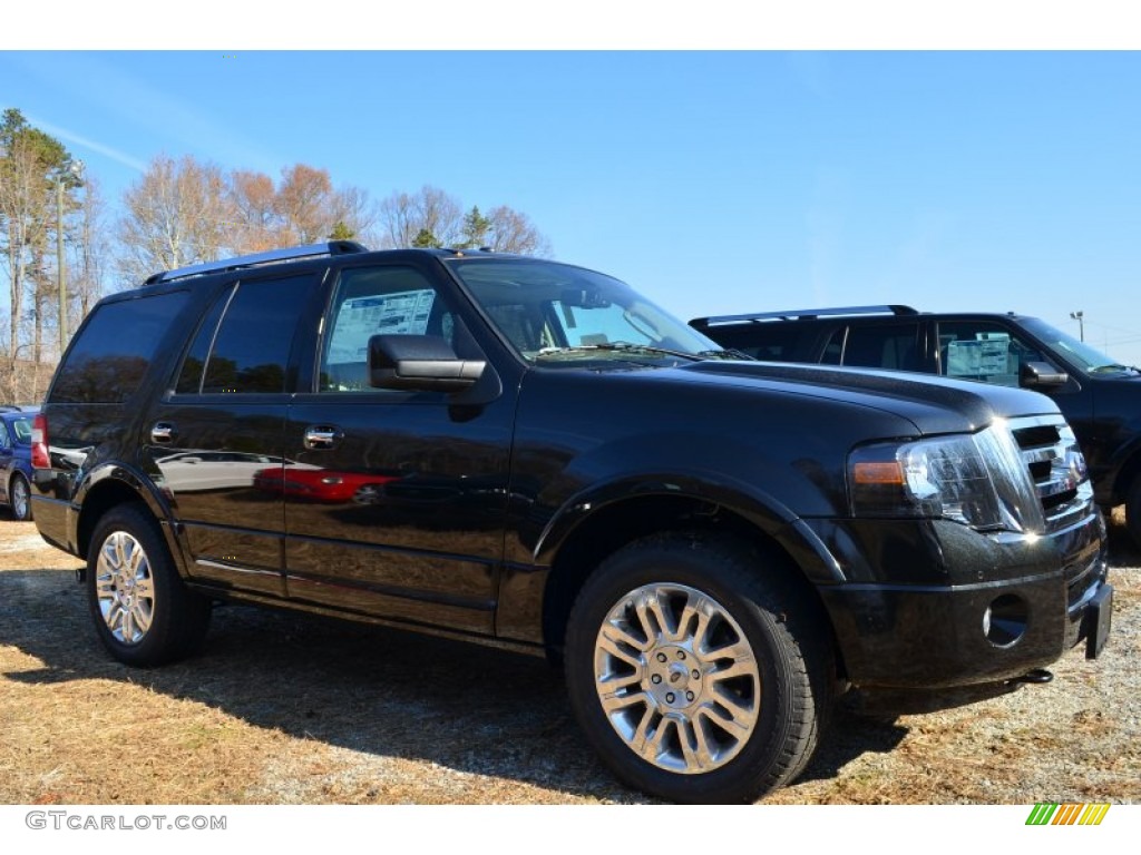 2014 Expedition Limited 4x4 - Tuxedo Black / Stone photo #1