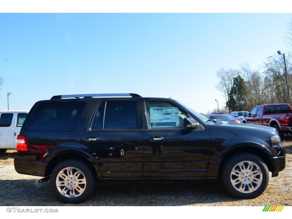 2014 Expedition Limited 4x4 - Tuxedo Black / Stone photo #2