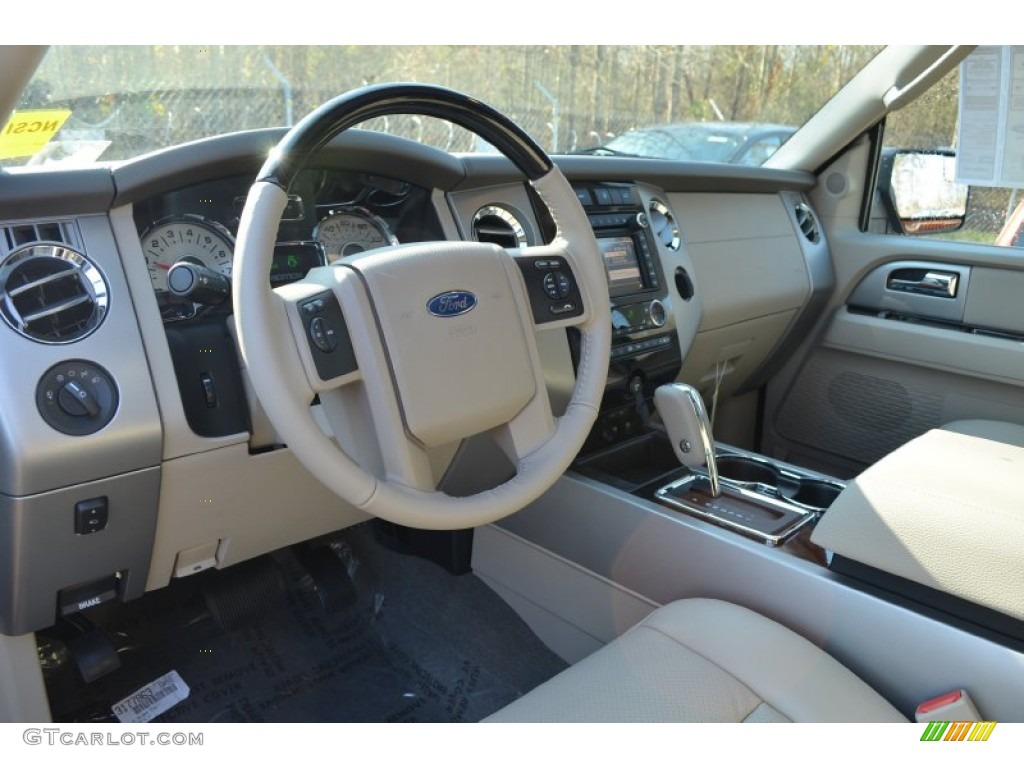 Stone Interior 2014 Ford Expedition Limited 4x4 Photo #88409322