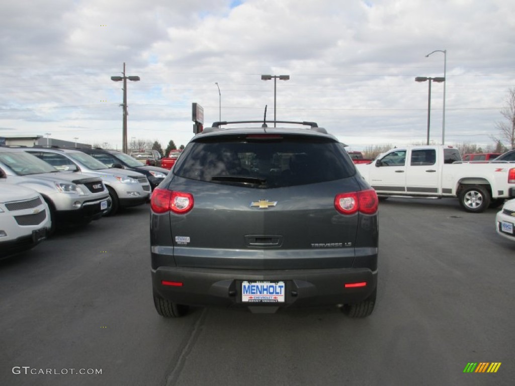 2011 Traverse LS AWD - Cyber Gray Metallic / Dark Gray/Light Gray photo #4