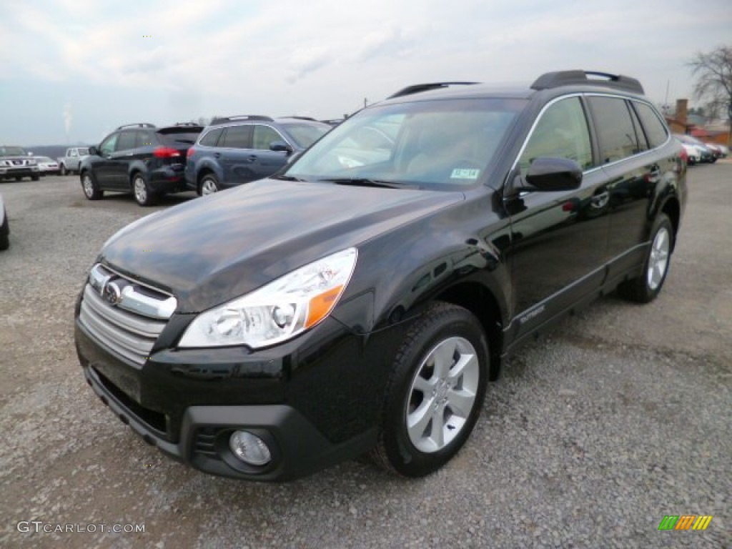 Crystal Black Silica 2014 Subaru Outback 2.5i Premium Exterior Photo #88412583
